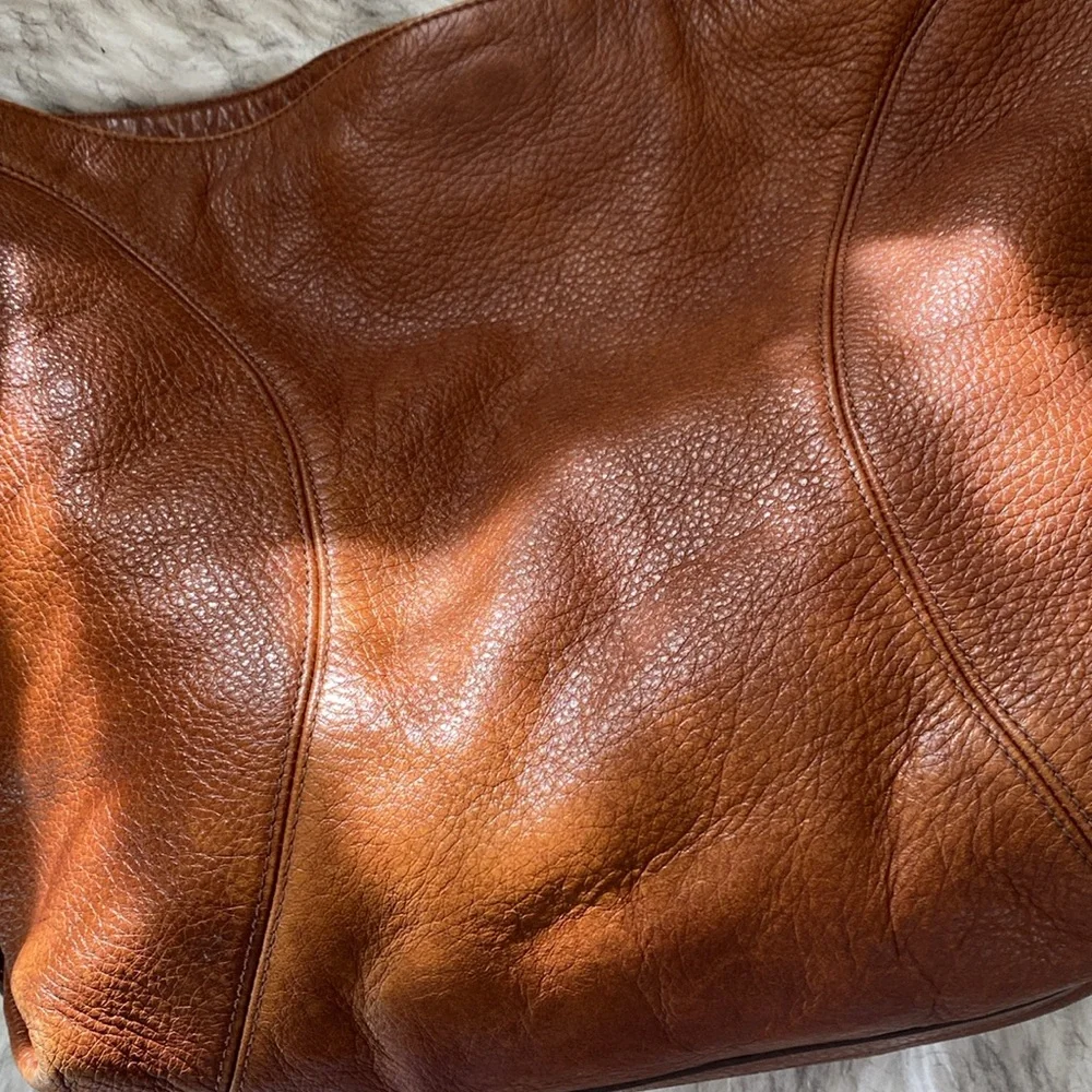 Vintage BRAHMIN Eva pebbled leather hobo purse